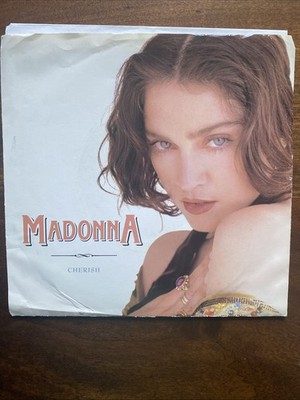 Madonna Cherish Original U.S. 7'' Vinyl w/Picture Sleeve 1989 Like A Prayer Era