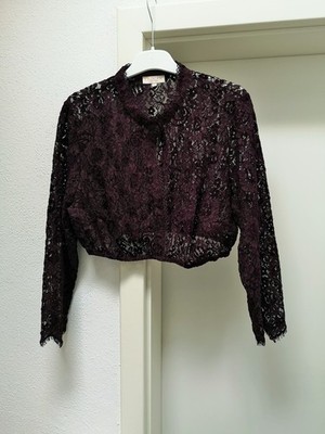 KRÜGER Damen Trachten Bluse Dirndlbluse Gr. 46 bordeaux Modell SUNNA