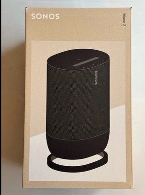 Sonos Move 2 - Black - MOVE2US1 Wireless Portable Bluetooth Speaker NEW SEALED