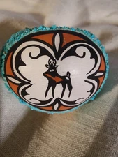 Mid Century Native Zuni Turquoise Fetish Pot Styled As Edna Leki