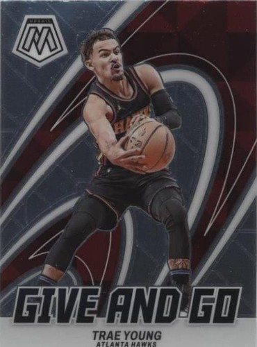 TRAE YOUNG 2019-20 PANINI MOSAIC WILL TO WIN GREEN MOSAIC PRIZM
