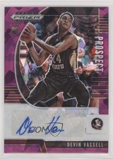 2020 Panini Prizm Draft Picks Prospect Purple Ice 50/99 Devin Vassell Auto 2u6