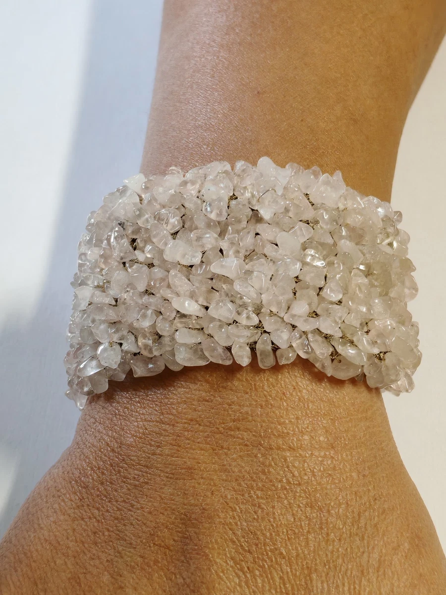 COLLANA CON QUARZO ROSA, PERLE SWAROSKI, AGATA E PERLINE - Gioielli