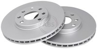 2X A.B.S. Bremsscheibe 17148 FüR Opel X01 Tigra Meriva X03 X04 Corsa Combo Tour