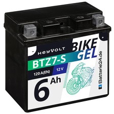 GEL Motorradbatterie 6Ah 12V 50616 BTZ7-S TTZ7-S YTZ7S-BS GEL12-7Z-S