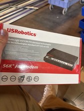 USRobotics 56K Faxmodem V.92 Plug Play Model 5686G Dial-Up Modem Black