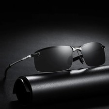 Men Polarized Sunglasses UV400 Metal Frame Driving Fishing Shades