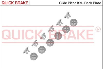 QUICK BRAKE Zubehörsatz Bremsbacken 6859K für VW 9K9A CADDY JETTA 162 SKODA 4 2