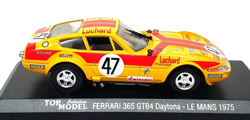 Top Model escala 1/43 TMC010 - Ferrari 365 GTB4 Daytona #47 Le Mans 1975 - Imagem 3 de 4
