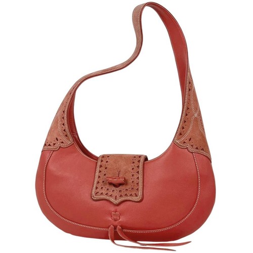 Loewe Leather Red Shoulder Bag #BS4105