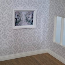 1:12 Scale Dolls House Miniature Modern Picture Frames - 5 Pack - 58 x 75mm