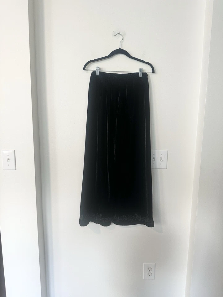 Pantalón April Cornell Cordelia Terciopelo Negro XXS-S. NUEVO Foto 4 de 4