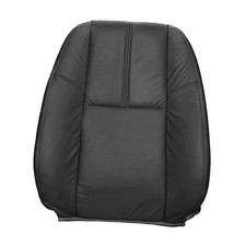 Driver Side Top Back Replacement Leather Seat Cover Black Compatible with GMC