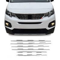 KüHlergrill Leisten Grillleisten FüR Peugeot Rifter 2018-2026 Edelstahl Chrom 6X