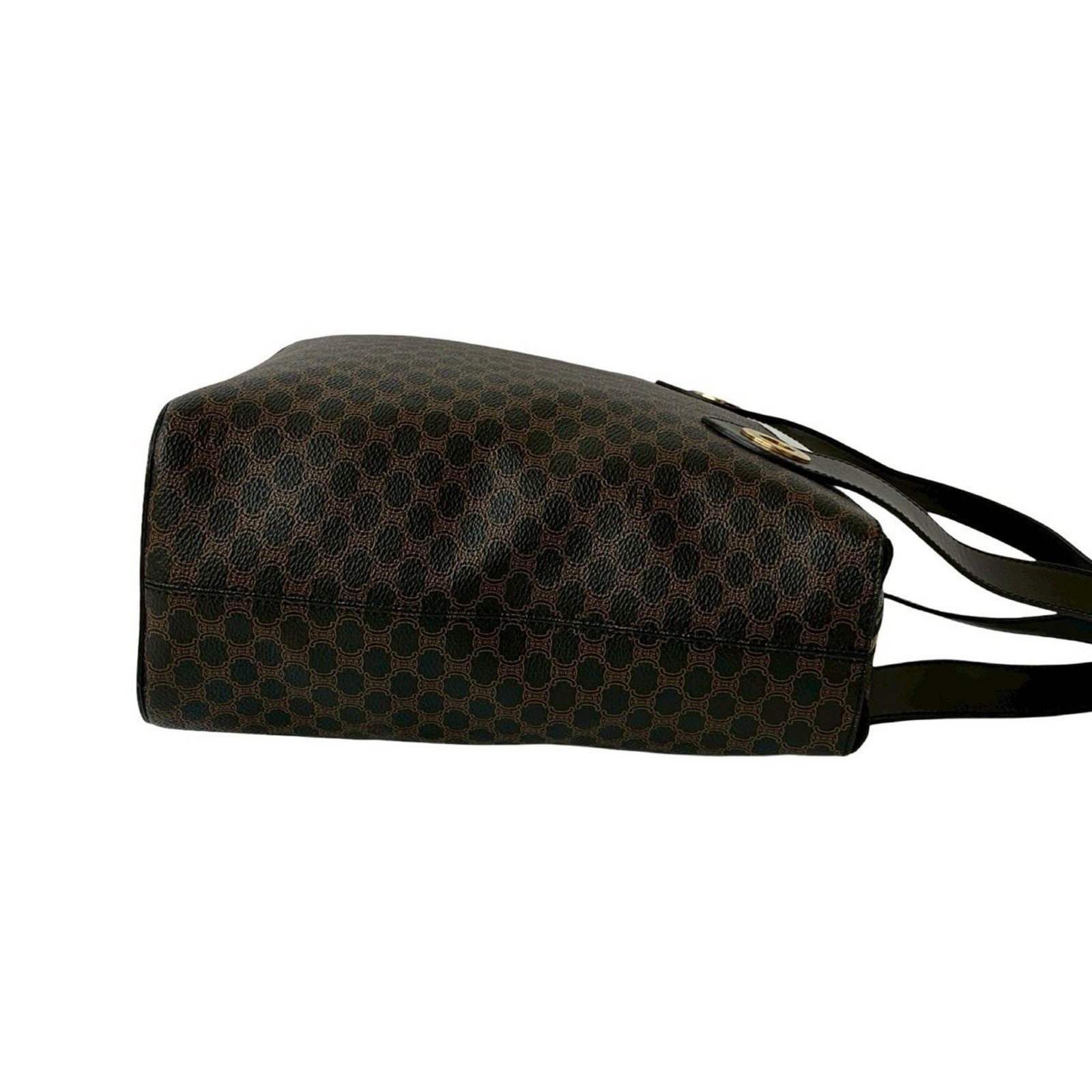 CELINE Macadam pattern circle logo hardware leath… - image 6