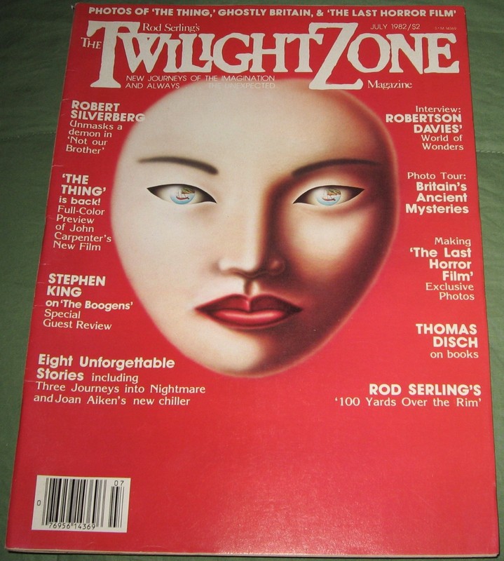 VINTAGE  Twilight Zone Magazine Robert Silverberg Stephen King July 1982