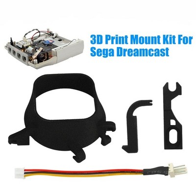 3D Print Mount Mod Kit mit Riegel & Kabeladapter für SEGA Dreamcast Noctua