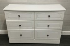 ALSTONS White Six Drawer Chest Ref: HF18108