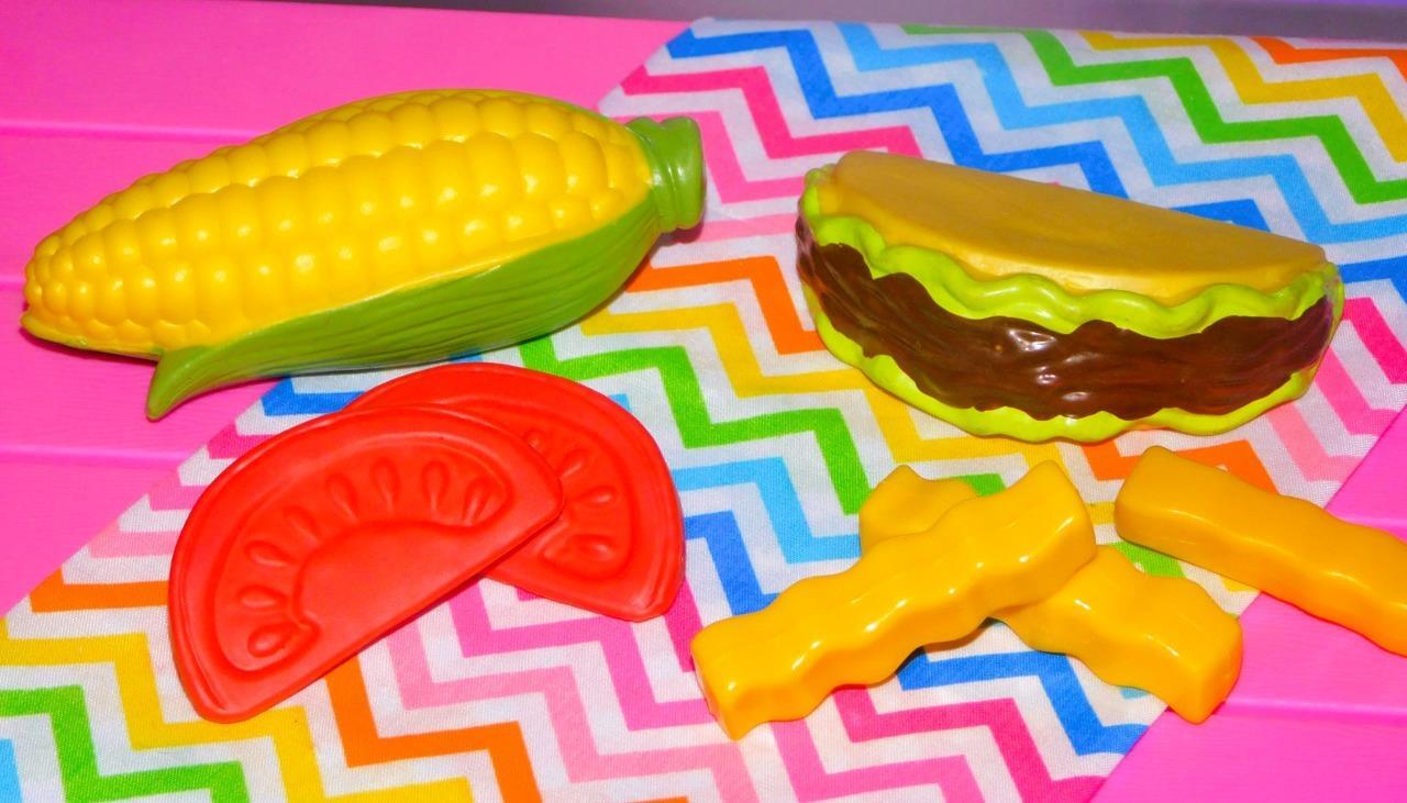 Taco Lunch Play Food Set with Fries Tomatoes and Corn by Learning Resources-image