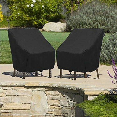 Cubierta de silla de patio de espalda alta, duradera e impermeable para silla de muebles EE. UU. - Imagen 10 de 10