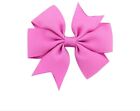 1 Xhot Pinkcolor 3.15 Inch Baby-Hair Grosgrain Hair Bows Alligator girl Clips