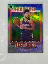 2020-21 Panini Donruss Devin Booker Franchise Features Green Flood #24 Suns
