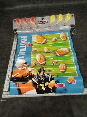 2003 Agglo Lil Sport Magnetic Dart Board New Game 2 Sided football Reversible 