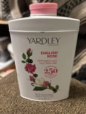 Yardley of London English Rose 7.0 oz Perfumed Talc, clean
