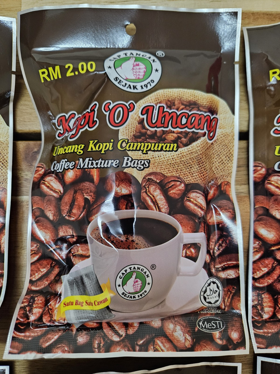6x- 42 Sachet Cap Tangan Kopi O Original Coffee Mixture Bags FREE