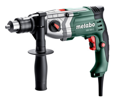 Metabo SBE 800-2 Schlagbohrmaschine mit Zahnkranzbohrfutter im Kunststoffkoffer
