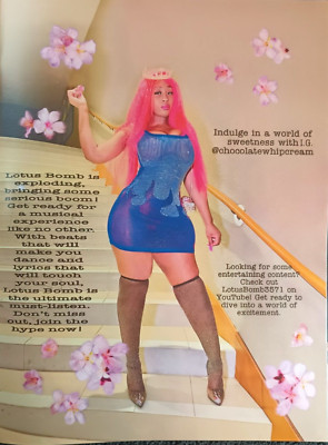 LOTUS BOMB ORIGINAL (UNFRAMED) 2023 magazine PROMO AD ~ 10 x 13 inches