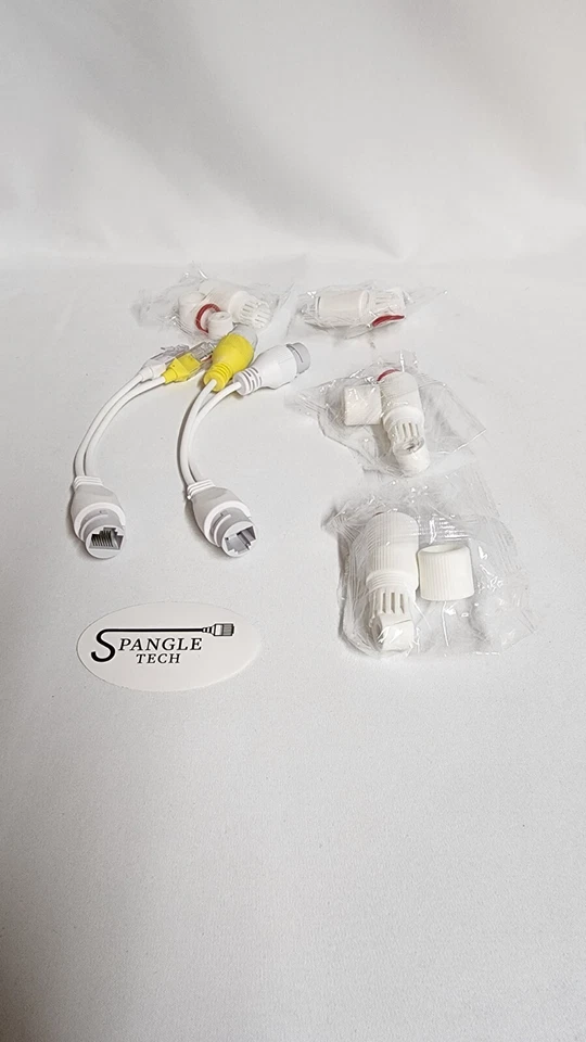 POE 2in1 Adapter Connectors Splitter RJ45 Combiner POE Adapter Power Cable Kit - Image 3 of 4