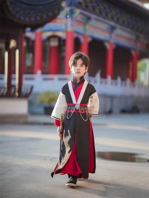Chinese Traditional Style Costume Children Performance Clothing Tang Suit  Hanfu