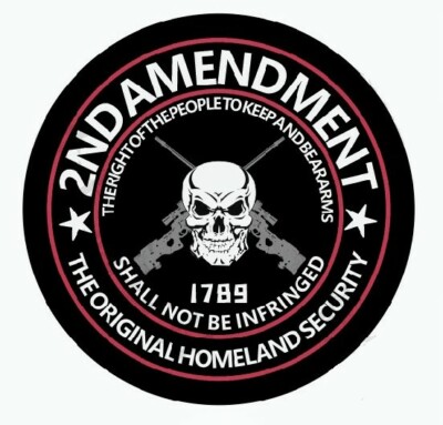 5-Pack 2nd Amendment Logo Gun Rights Vinyl Sticker Car 4.5