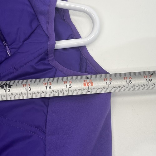 Athleta Flashpack Full Zip Vest Purple Small Design in back. Rare - Picture 9 of 10