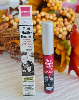theBalm MEET MATTE HUGHES Long-Lasting Liquid Lipstick SENTIMENTAL 7,4ml. Neu