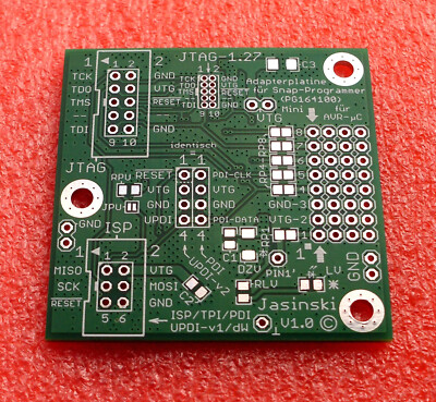 4x Adapterplatine_Mini für Snap-Programmer PG164100 (unbestückt) HALbf Grün