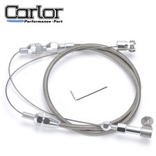 Stainless Steel 24 Throttle Cable Ss Aluminum For 86-93 Ford Mustang 302 5.0l