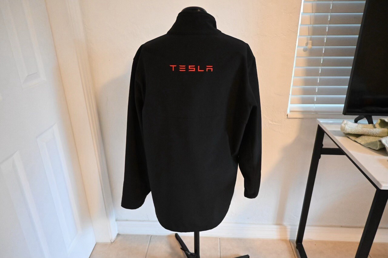 Tesla Zip up Jacket Size Medium - image 3