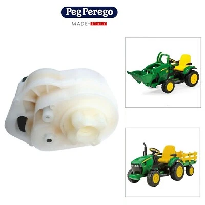 MOTORE E MOTORIDUTTORE PEG PEREGO TRATTORE JOHN DEERE 12 VOLT GROUND FORCE