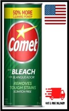 Comet with Bleach Powder All-Purpose Cleaner Deodorizer Stain Remover 21 oz