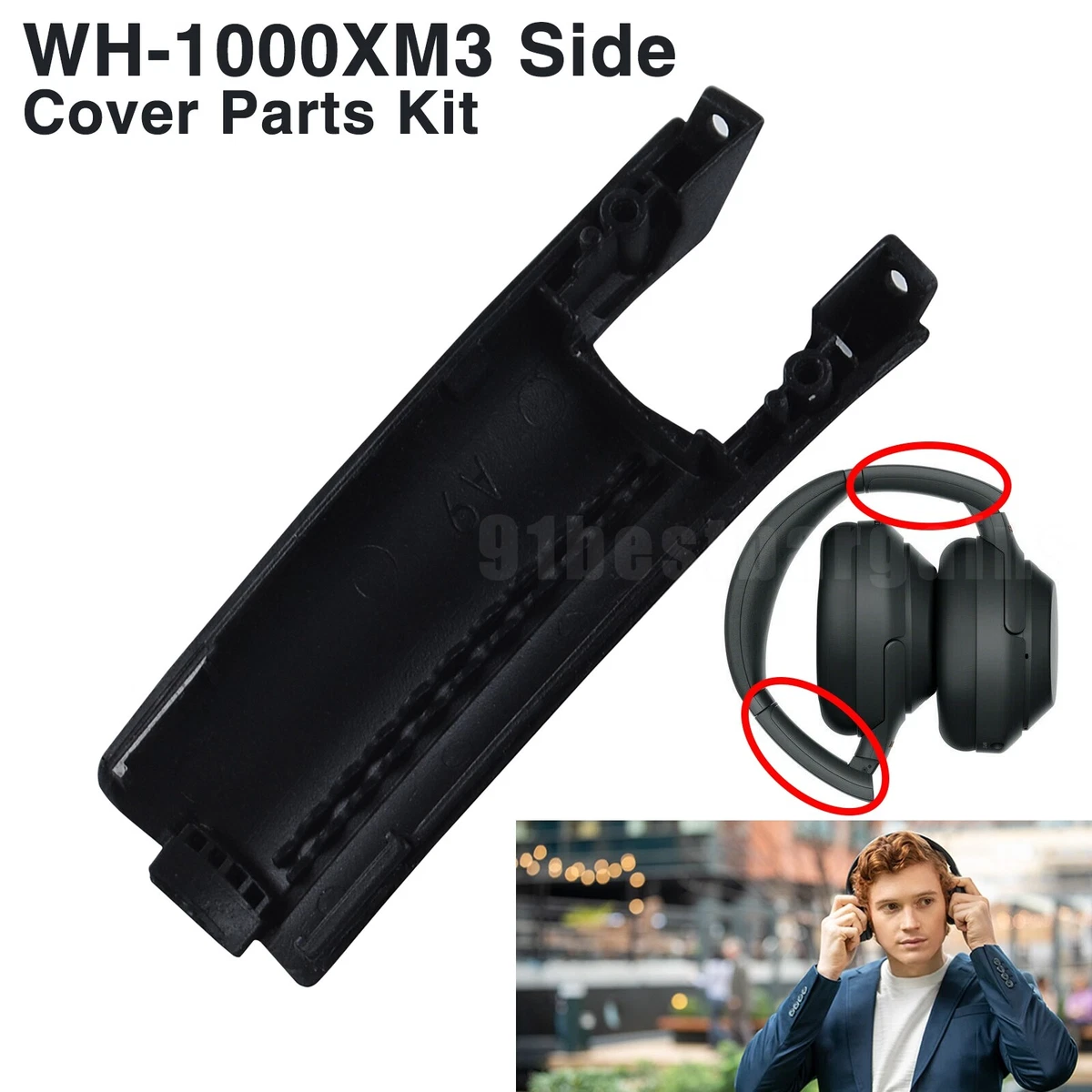 Replacement Side Cover Slider Parts UPGRADE KIT for Sony WH-1000XM3 WH