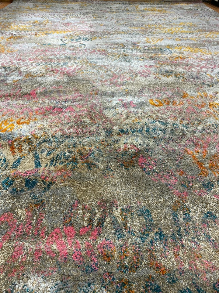 Alfombra Oriental Egipcia Diseño Moderno 9'6" x 13'1" - DALYN - Lana y Seda Foto 3 de 4