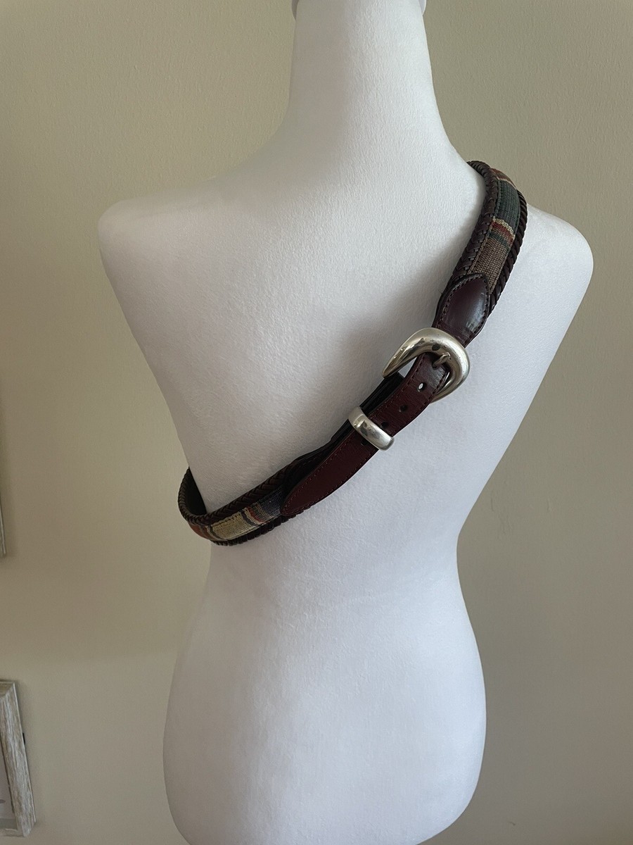 Brighton Vintage Leather Colorblock Belt s-l400.jpg main image 4