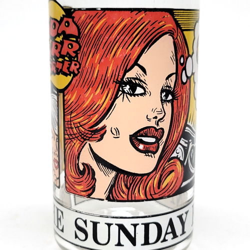 Vtg 1976 The Sunday Funnies Collectors Glass Brenda Starr Reporter Comic Strip - Picture 2 of 6