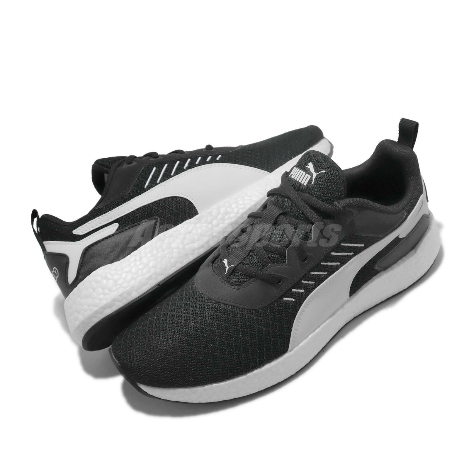 Puma NRGY Elate Black White Men Running 