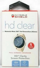 Zagg InvisibleShield HD Clear Motorola Moto 360 42mm 2ND GEN Screen Protector