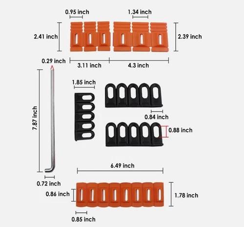 Auto Body Repair Kit Puller Glue Tabs Set Car Paintless Dent Removal Tool 4pcs - Picture 12 of 12