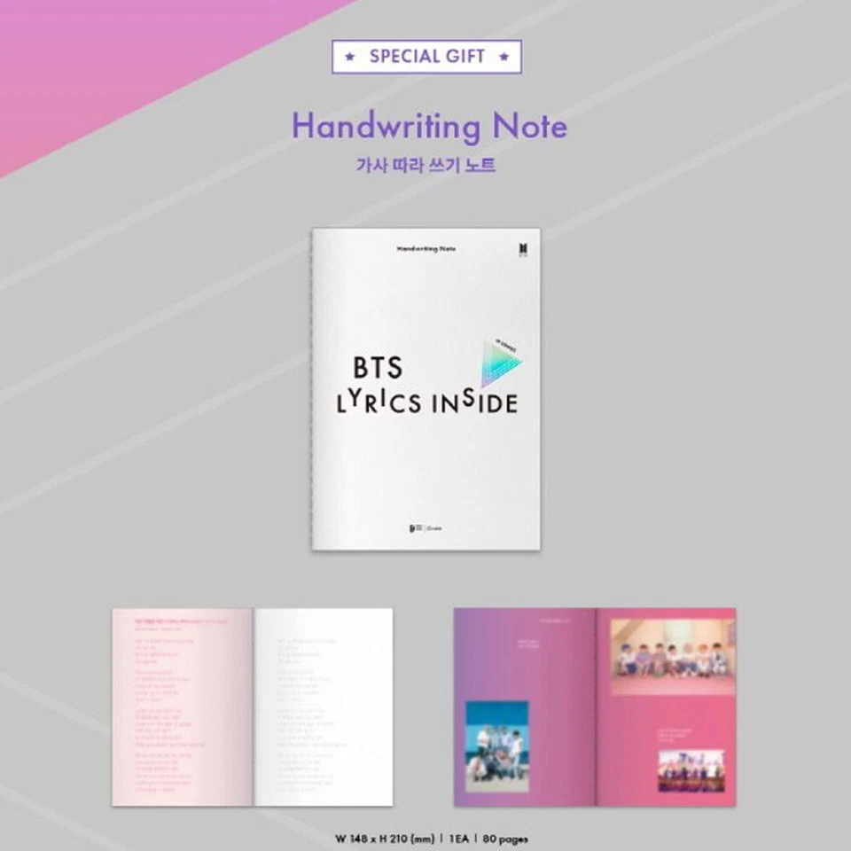 BTS Lyrics Inside Korean Book - Image 3 of 4