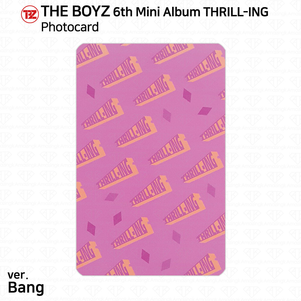 The Boyz 6th Mini Album Thrill-ing Official Photocard